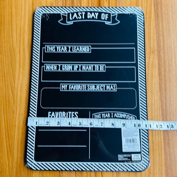 First & Last Day of School Double Sided Chalk Board 15.7” x 11” Back to School - Picture 3 of 3